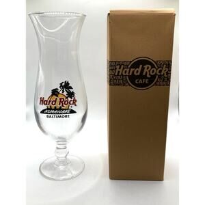New in Box Hard Rock Cafe Baltimore Hurricane glass